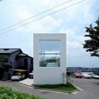 Square Shaped White Marvelous Square Shaped Of The White Interior Design In Hiyoshi Residence Completed With Wooden White Glass Windows Architecture Beautiful Minimalist Home Decorating In Small Living Spaces