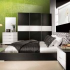 Green Floral Luminous Matching Green Floral Wallpaper With Luminous White Black Wardrobe Corner In Stunning Bedroom Decorating For Young  Adults Including White Black Bedding Set Bedroom 27 Enchanting And Awesome Bedroom Ideas For Young Adults