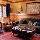 Traditional Living With Mesmerizing Traditional Living Room Design With Green Colored Sofas Baratos And Black White Stripes Of Ottoman Table Decoration Fabulous Sofas Baratos As Decor Accents For Elegant House Interior Look