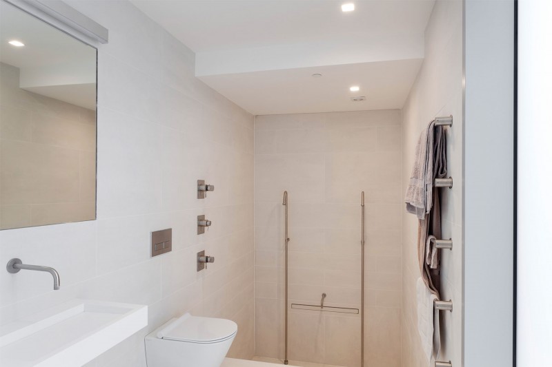 White Interior Water Mesmerizing White Interior Of The Water Tower Residence Bathroom Idea Completed White Basin With Curved Faucet And Mirror Dream Homes  An Old Water Tower Converted Into A Luminous Modern Home With Sliding Glass Walls