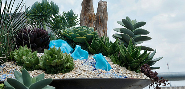 Rock Garden Planters Mini Rock Garden Design With Planters And Stone Make Nice The Decoration That Inspiring Our Design Ideas Garden  17 Amazing Garden Design Ideas With Rocks And Stones Appearance