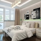 Bedroom For With Minimalist Bedroom For Young Adults With Exposed White Brick Walls And Unique Hanging Lamps Also Whimsical Wooden Floor Bedroom 27 Enchanting And Awesome Bedroom Ideas For Young Adults