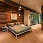 Bedroom With Bed Minimalist Bedroom With Enchanting Grey Queen Bed Architecture Warm Modern Mountain Home With Beautiful Interior Decorations