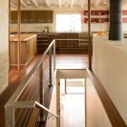 Fair House Architects Modern Fair House Laidlaw Schultz Architects Stairwell Seen From Upper Floor Enhanced With Metallic Balustrade Dream Homes Striking Contemporary Home With Warm Interior And Color Schemes