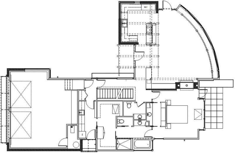 Sunset Point Plan Modern Sunset Point House Design Plan Including Detail Living Space And Neat Furniture Placement In Each Room Dream Homes  Sustainable Contemporary Home With Wood And Stained Glass Facade