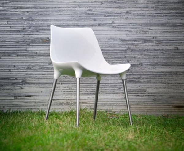White Langham Chair Modern White Modern Dining Room Chair Idea Designed Smoothly With Curved Seat And Backrest As Complement Furniture Beautiful Lacquer Furniture With Hip And Glossy Surface