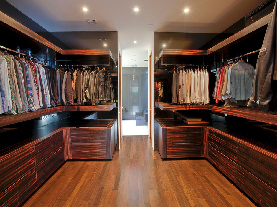 Perfectly Elegant Hills Neat Perfectly Elegant In Beverly Hills House Walk In Closet Covered By Wood Abundance For Hanging Racks Dream Homes  Charming Modern Interior Applied For Luxurious White Home Designs