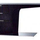 Design Concept Black Nice Design Concept Of Dark Black Wooden Lacquered Desk For Home Office Feature With Drawers For Storage Furniture Beautiful Lacquer Furniture With Hip And Glossy Surface