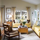 Living Room Sofas Nice Living Room With Yellow Sofas Facing Wooden Table Feat Planters That Fireplace Completed The Interior Design Dream Homes 20 Eye-Catching Yellow Sofas For Any Living Room Of The Modern House