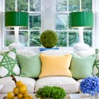 View In Lamp Nice View In The Antique Lamp Shades With Green Antique Lamp Shades And The Pillows In Yellow And White Color Decor Decoration 20 Pretty Antique Lampshades For Beautiful Interior Decorations