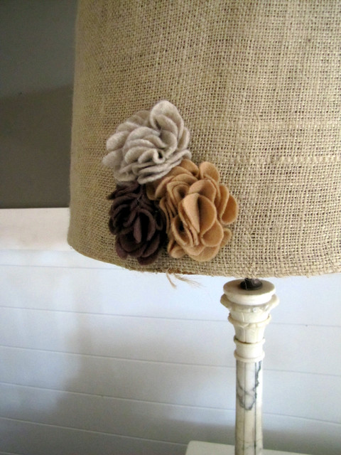 View In Lamp Nice View In The Burlap Lamp Shade That Flowers Pattern In Decor Showing Fabric That Give Inspiration For Our Decor Decoration Fascinating Burlap Lamp Shades For Classy Room Interiors
