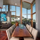 Fashioned Distressed With Old Fashioned Distressed Table Coupled With Padded Chairs In House San Francisco Susan Fredman Design Group Interior Design Modern Mountain Home With Concrete Exterior And Interior Structure