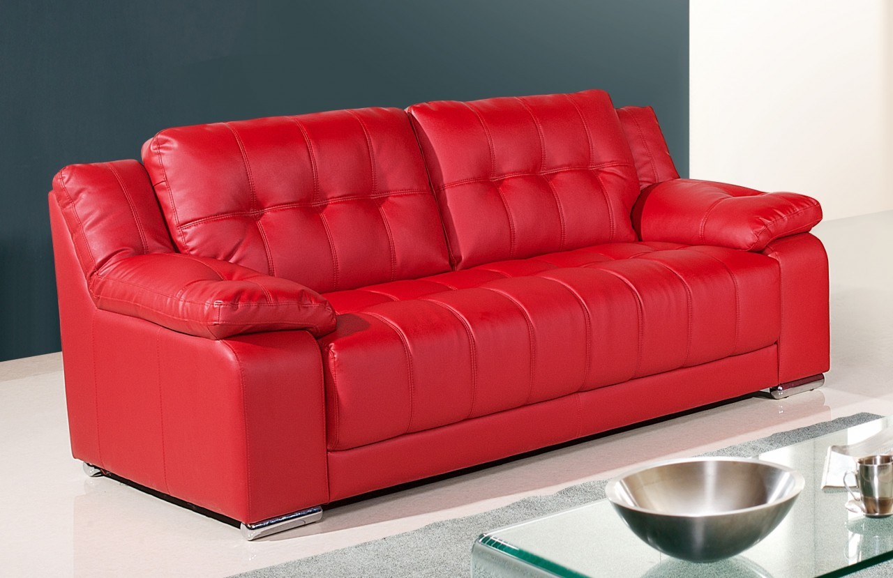 Classic Living With Outstanding Classic Living Room Design With Red Leather Sofa Grey Floor Mart And White Colored Floor Which Is Made From Concrete Furniture  Outstanding Living Room Furnished With A Red Leather Couch Or Sofa Sets