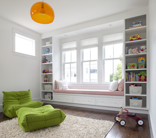 Modern Kids With Outstanding Modern Kids Bedroom Design With Green Lime Colored Togo Sofa And White Colored Shag Carpet Decoration  Unique And Modern Togo Sofas With Eye Catching Colors To Inspire You