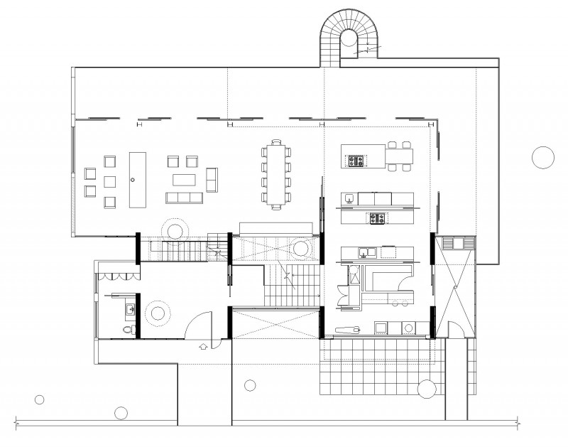 Room Section Of Outstanding Room Section Planning Design Of Corallo House With Big Sized House And White Colored Wall Which Is Made From Wooden Veneer Dream Homes Exquisite Modern Treehouse With Stunning Cantilevered Roof