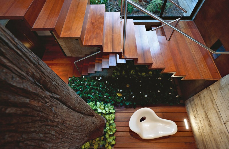 Staircase Design House Outstanding Staircase Design Of Corallo House Which Is Made From Wooden Material And Silver Handrail Made From Stainless Dream Homes Exquisite Modern Treehouse With Stunning Cantilevered Roof