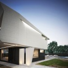Unique Shaped In Outstanding Unique Shaped M House In Singera With White Modern Wall Beautified With Wall Lights On Marble Floor Dream Homes Stunning Modern Home Design With Concrete Walls And Glass Materials