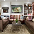 Living Room Sofas Pretty Living Room With Brown Sofas Facing Planter On The Table That Photos Make Nice In The Decoration Dream Homes Classic And Wonderful Brown Sofas For Living Rooms With Limited Space