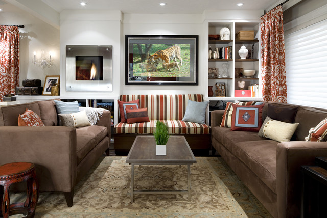 Living Room Sofas Pretty Living Room With Brown Sofas Facing Planter On The Table That Photos Make Nice In The Decoration Dream Homes Classic And Wonderful Brown Sofas For Living Rooms With Limited Space