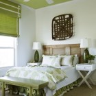 Beach Style Ideas Refreshing Beach Style Green Bedroom Ideas Involved Fresh Decorative Duvet Cover And Wooden Light Green Ottomans Bedroom 20 Wonderful Green Bedroom Ideas With Suite Bed Cover Appearances