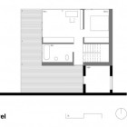 Second Level Of Remarkable Second Level Planning Design Of Wohnhaus Am Walensee Residence With Little Bedroom Little Bathroom And Wall Made From Wooden Material Architecture Beautiful Rectangular Lake Home With Wood And Concrete Elements