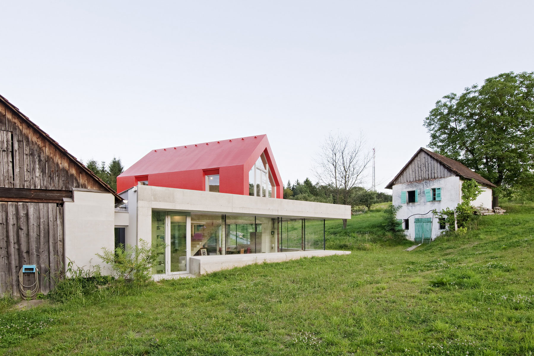 Environment At With Rustic Environment At FORUM Limbach With Detached Garage Ideas Behind The House Surrounded By Green Vegetation Dream Homes Stylish And Sophisticated Concrete Home With Contemporary Style Interiors