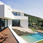 Exterior Swimming Residence Sensational Exterior Swimming Pool Modern Residence El Viento Used Small Infinity Pool Decoration Ideas Architecture Beautiful Mountain Home With Stunning Modern Concrete Construction