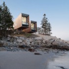 Location Of Hulls Sensational Location Of The Two Hulls House With Small Beach And Green Trees Near Giant Stones Dream Homes Stunning Cantilevered Home With Earthy Tones Of Minimalist Interior Designs