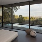 Panorama From In Sensational Panorama From Classy Bedroom In Skyline House Egg Puffs Modern Bed Sleek Concrete Floor Shiny Table Lamps Dream Homes Affordable Modern Prefabricated Home With Concrete And Glass Structures