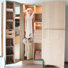 Cheap Walk For Simple Cheap Walk In Closet For Small Spaces Displayed In Light Brown Wooden Structure And Hanging Cloak At Home Bedroom Elegant Contemporary Walk-In Closet Designs To Give Your Bedroom