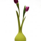 Green Onion Awesome Simple Green Onion Vase With Awesome Flowers And Interesting Shape On The White Floor For Attractive Room Decoration Creative Flower Vase To Adorn Your Contemporary Homes