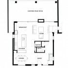 Layout For With Simple Layout For House Covered With Rear Patio On Roof In Minimalist Concept For Shift Top House Plans Dream Homes Contemporary Three-Level Home With Stylish And Dramatic Grey Furniture