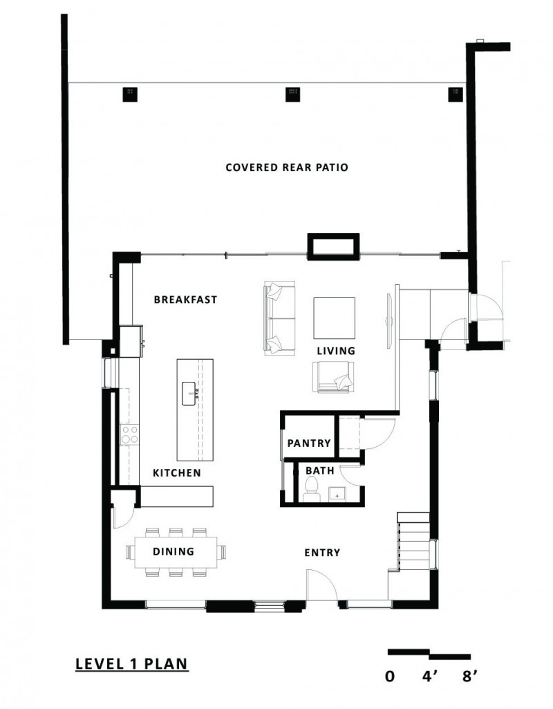 Layout For With Simple Layout For House Covered With Rear Patio On Roof In Minimalist Concept For Shift Top House Plans Dream Homes  Contemporary Three-Level Home With Stylish And Dramatic Grey Furniture