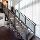 Park City Group Simple Park City Residence Jaffa Group Indoor Staircase Idea Involving Metal And Wood Covering The Stairs Dream Homes Captivating Home Design With Grey Exterior Surrounded By Green Lawn
