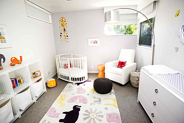 Project Nursery With Spacious Project Nursery Design Interior With White Furniture In Modern Decoration For Home Inspiration To Your House Kids Room  Colorful Baby Room With Essential Furniture And Decorations