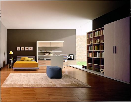 Teen Room Zalf Spacious Teen Room Decor By Zalf Decorated With Awesome Wooden Floor Included Yellow Bedding Set And Light Brown Cupboard Ideas  12 Trendy Modern Teenage Bedroom Sets For Boys And Girls