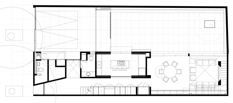 Cerada Reforma With Spectacular Cerrada Reforma 108 House Sketch With Detail Living Space Design Plan And Detail Furniture Placement Plan Dream Homes  Dramatic Home Decoration With Black Painted Exterior Walls