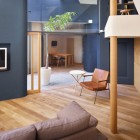 House In Wood Splendid House In Uenoshiba Round Wood Table And Leather Armchair Wood Floor Modern Bed Sofa Small Mezzanine Dream Homes Creative And Awesome Japanese Home With Modern Living Room Style