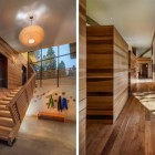 Wooden Made Flooring Staircase Wooden Made With Enchanting Wooden Flooring Hallway Architecture Warm Modern Mountain Home With Beautiful Interior Decorations