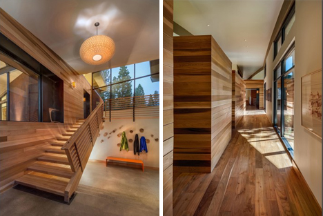 Wooden Made Flooring Staircase Wooden Made With Enchanting Wooden Flooring Hallway Interior Design Warm Modern Mountain Home With Beautiful Interior Decorations