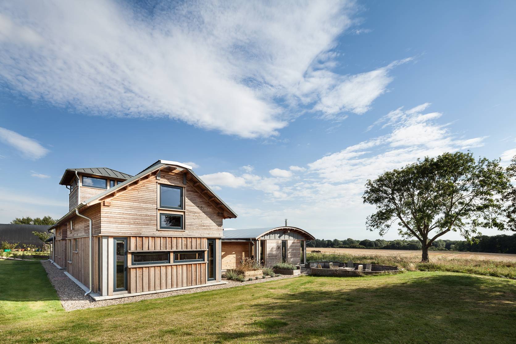 Allies Farmhouse Applied Striking Allies Farmhouse Exterior View Applied Plank Wall And Decorated With Small Garden Nearby Backyard Patio Dream Homes Stunning Rustic Contemporary Home With Bright Interior Accents