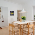 Dining Area Swedish Striking Dining Area Design In Swedish Apartment With Solid Wood Dining Table And Wooden Dining Chairs Apartments Stylish Swedish Interior Style Apartment With Wooden Furniture Accents