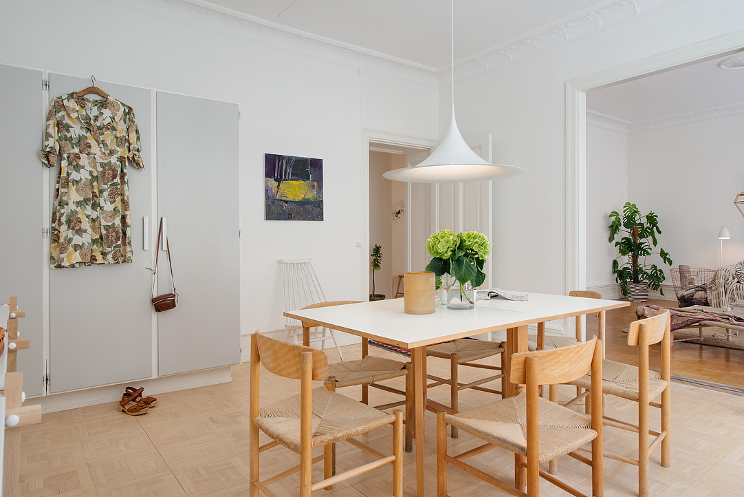 Dining Area Swedish Striking Dining Area Design In Swedish Apartment With Solid Wood Dining Table And Wooden Dining Chairs Apartments Stylish Swedish Interior Style Apartment With Wooden Furniture Accents