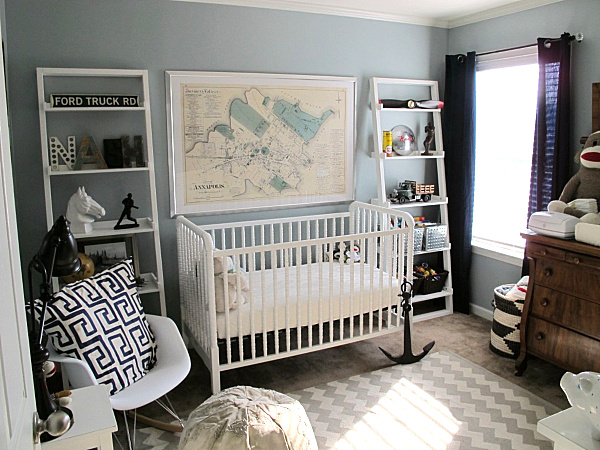 Nursery Designed Robbins Striking Nursery Designed By Jenna Robbins Used Minimalist Interior Decorated With White Crib Furniture In Traditional Style Kids Room  Colorful Baby Room With Essential Furniture And Decorations