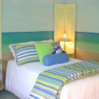 Green Blue Striped Stunning Green Blue And White Striped Duvet Cover For Beach Bedroom Ideas In Transitional Kids With Decorative Globe Bedroom 19 Stylish White Interior Design For Beach Bedroom Ideas