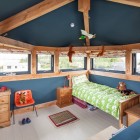 Kids Bedroom The Stunning Kids Bedroom Design Inside The Allies Farmhouse Applied Natural Wood Storage On Corner And Bed On Other Side Dream Homes Stunning Rustic Contemporary Home With Bright Interior Accents