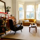 Living Room Chair Stunning Living Room With Black Chair And Yellow Sofas That Cream Sofas Facing The Carpet Which Add Completed The Room Dream Homes 20 Eye-Catching Yellow Sofas For Any Living Room Of The Modern House