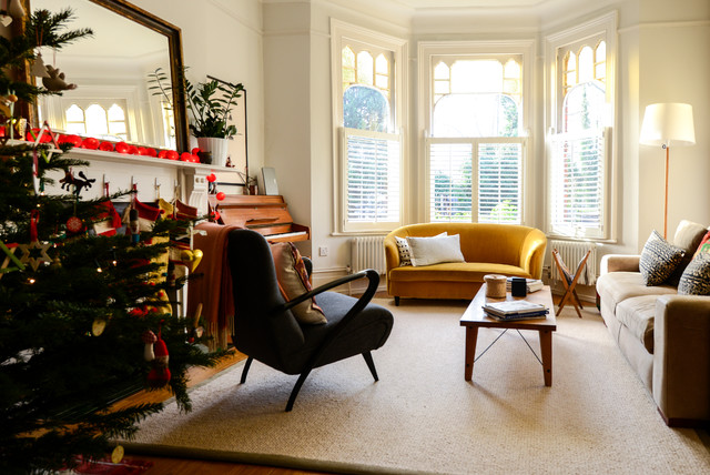 Living Room Chair Stunning Living Room With Black Chair And Yellow Sofas That Cream Sofas Facing The Carpet Which Add Completed The Room Dream Homes 20 Eye-Catching Yellow Sofas For Any Living Room Of The Modern House