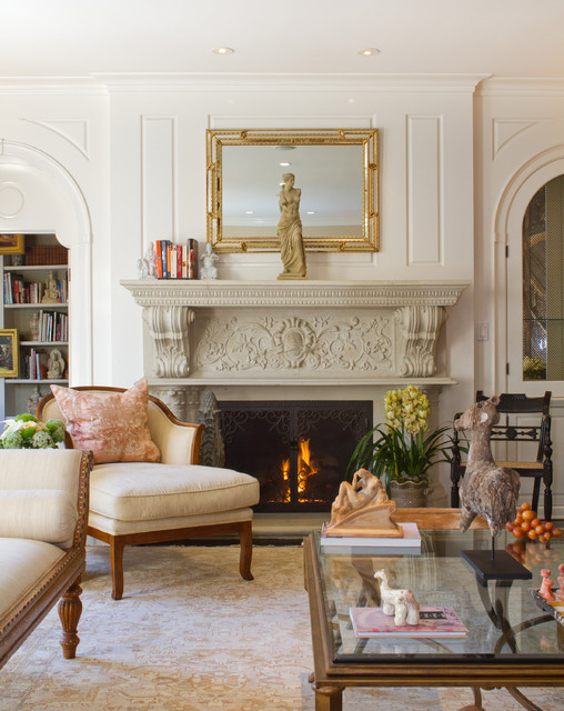 Living Room Mantel Stunning Living Room With Fireplace Mantel Kits Under Sculpture And Mirror Which Beside The Books Decor Apartments Cozy Minimalist Interior Design With Focus On Fireplace Mantel Kits