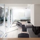 Living Sofa Chairs Stunning Living Sofa With Grey Chairs Facing Black Fur Rug At The Horn Renovation Splice Design Decoration Stunning Sliding Glass Door Decoration For Bright Residence In Canada